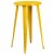Flash Furniture CH-51080BH-2-30VRT-YL-GG 24" Round Yellow Metal Indoor/Outdoor Bar Table Set with 2 Vertical Slat Back Stools addl-3