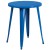 Flash Furniture CH-51080TH-2-18ARM-BL-GG 24" Round Blue Metal Indoor/Outdoor Table Set with 2 Arm Chairs addl-3