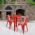 Flash Furniture CH-51080TH-2-18ARM-RED-GG 24" Round Red Metal Indoor/Outdoor Table Set with 2 Arm Chairs addl-1