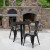 Flash Furniture CH-51080TH-2-18CAFE-BK-GG 24" Round Black Metal Indoor/Outdoor Table Set with 2 Cafe Chairs addl-1