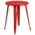 Flash Furniture CH-51080TH-2-18CAFE-RED-GG 24" Round Red Metal Indoor/Outdoor Table Set with 2 Cafe Chairs addl-4
