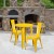 Flash Furniture CH-51080TH-2-18CAFE-YL-GG 24" Round Yellow Metal Indoor/Outdoor Table Set with 2 Cafe Chairs addl-1