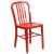 Flash Furniture CH-51080TH-2-18VRT-RED-GG 24" Round Red Metal Indoor/Outdoor Table Set with 2 Vertical Slat Back Chairs addl-4