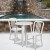 Flash Furniture CH-51080TH-2-18VRT-WH-GG 24" Round White Metal Indoor/Outdoor Table Set with 2 Vertical Slat Back Chairs addl-1