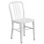 Flash Furniture CH-51080TH-2-18VRT-WH-GG 24" Round White Metal Indoor/Outdoor Table Set with 2 Vertical Slat Back Chairs addl-4