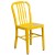 Flash Furniture CH-51080TH-2-18VRT-YL-GG 24" Round Yellow Metal Indoor/Outdoor Table Set with 2 Vertical Slat Back Chairs addl-4