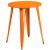Flash Furniture CH-51080TH-4-18ARM-OR-GG 24" Round Orange Metal Indoor/Outdoor Table Set with 4 Arm Chairs addl-3