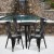 Flash Furniture CH-51080TH-4-18CAFE-BK-GG 24" Round Black Metal Indoor/Outdoor Table Set with 4 Cafe Chairs addl-1