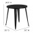 Flash Furniture CH-51090-29-BK-GG 30" Round Black Metal Indoor/Outdoor Table addl-2