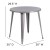 Flash Furniture CH-51090-29-SIL-GG 30" Round Silver Metal Indoor/Outdoor Table addl-2