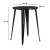 Flash Furniture CH-51090-40-BK-GG 30" Round Black Metal Indoor/Outdoor Bar Height Table addl-2