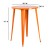Flash Furniture CH-51090-40-OR-GG 30" Round Orange Metal Indoor/Outdoor Bar Height Table addl-2