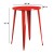 Flash Furniture CH-51090-40-RED-GG 30" Round Red Metal Indoor/Outdoor Bar Height Table addl-2