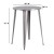 Flash Furniture CH-51090-40-SIL-GG 30" Round Silver Metal Indoor/Outdoor Bar Height Table addl-2