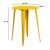 Flash Furniture CH-51090-40-YL-GG 30" Round Yellow Metal Indoor/Outdoor Bar Height Table addl-2