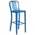 Flash Furniture CH-51090BH-2-30VRT-BL-GG 30" Round Blue Metal Indoor/Outdoor Bar Table Set with 2 Vertical Slat Back Stools addl-4