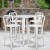 Flash Furniture CH-51090BH-4-30VRT-WH-GG 30" Round White Metal Indoor/Outdoor Bar Table Set with 4 Vertical Slat Back Stools addl-1