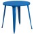 Flash Furniture CH-51090TH-2-18ARM-BL-GG 30" Round Blue Metal Indoor/Outdoor Table Set with 2 Arm Chairs addl-3