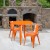 Flash Furniture CH-51090TH-2-18ARM-OR-GG 30" Round Orange Metal Indoor/Outdoor Table Set with 2 Arm Chairs addl-1
