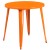 Flash Furniture CH-51090TH-2-18ARM-OR-GG 30" Round Orange Metal Indoor/Outdoor Table Set with 2 Arm Chairs addl-3