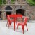 Flash Furniture CH-51090TH-2-18ARM-RED-GG 30" Round Red Metal Indoor/Outdoor Table Set with 2 Arm Chairs addl-1