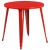 Flash Furniture CH-51090TH-2-18ARM-RED-GG 30" Round Red Metal Indoor/Outdoor Table Set with 2 Arm Chairs addl-3