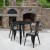 Flash Furniture CH-51090TH-2-18CAFE-BK-GG 30" Round Black Metal Indoor/Outdoor Table Set with 2 Cafe Chairs addl-1