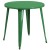 Flash Furniture CH-51090TH-2-18CAFE-GN-GG 30" Round Green Metal Indoor/Outdoor Table Set with 2 Cafe Chairs addl-3