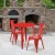 Flash Furniture CH-51090TH-2-18CAFE-RED-GG 30" Round Red Metal Indoor/Outdoor Table Set with 2 Cafe Chairs addl-1