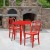 Flash Furniture CH-51090TH-2-18VRT-RED-GG 30" Round Red Metal Indoor/Outdoor Table Set with 2 Vertical Slat Back Chairs addl-1