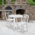 Flash Furniture CH-51090TH-2-18VRT-WH-GG 30" Round White Metal Indoor/Outdoor Table Set with 2 Vertical Slat Back Chairs addl-1