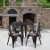 Flash Furniture CH-51090TH-4-18ARM-BQ-GG 30" Round Black-Antique Gold Metal Indoor/Outdoor Table Set with 4 Arm Chairs addl-1