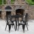 Flash Furniture CH-51090TH-4-18CAFE-BK-GG 30" Round Black Metal Indoor/Outdoor Table Set with 4 Cafe Chairs addl-1