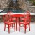 Flash Furniture CH-51090TH-4-18VRT-RED-GG 30" Round Red Metal Indoor/Outdoor Table Set with 4 Vertical Slat Back Chairs addl-1