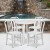 Flash Furniture CH-51090TH-4-18VRT-WH-GG 30" Round White Metal Indoor/Outdoor Table Set with 4 Vertical Slat Back Chairs addl-1