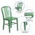 Flash Furniture CH-61200-18-GN-GG Commercial Grade Green Metal Indoor/Outdoor Chair addl-4
