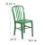 Flash Furniture CH-61200-18-GN-GG Commercial Grade Green Metal Indoor/Outdoor Chair addl-5