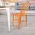 Flash Furniture CH-61200-18-OR-GG Commercial Grade Orange Metal Indoor/Outdoor Chair addl-1