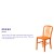 Flash Furniture CH-61200-18-OR-GG Commercial Grade Orange Metal Indoor/Outdoor Chair addl-3