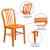 Flash Furniture CH-61200-18-OR-GG Commercial Grade Orange Metal Indoor/Outdoor Chair addl-4