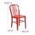 Flash Furniture CH-61200-18-RED-GG Commercial Grade Red Metal Indoor/Outdoor Chair addl-5