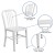 Flash Furniture CH-61200-18-WH-GG Commercial Grade White Metal Indoor/Outdoor Chair addl-4