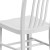 Flash Furniture CH-61200-18-WH-GG Commercial Grade White Metal Indoor/Outdoor Chair addl-7