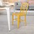 Flash Furniture CH-61200-18-YL-GG Commercial Grade Yellow Metal Indoor/Outdoor Chair addl-1