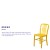 Flash Furniture CH-61200-18-YL-GG Commercial Grade Yellow Metal Indoor/Outdoor Chair addl-3