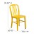 Flash Furniture CH-61200-18-YL-GG Commercial Grade Yellow Metal Indoor/Outdoor Chair addl-5