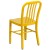 Flash Furniture CH-61200-18-YL-GG Commercial Grade Yellow Metal Indoor/Outdoor Chair addl-6