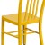 Flash Furniture CH-61200-18-YL-GG Commercial Grade Yellow Metal Indoor/Outdoor Chair addl-7