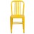 Flash Furniture CH-61200-18-YL-GG Commercial Grade Yellow Metal Indoor/Outdoor Chair addl-9