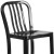 Flash Furniture CH-61200-30-BK-GG 30" Black Metal Indoor/Outdoor Barstool with Vertical Slat Back addl-10